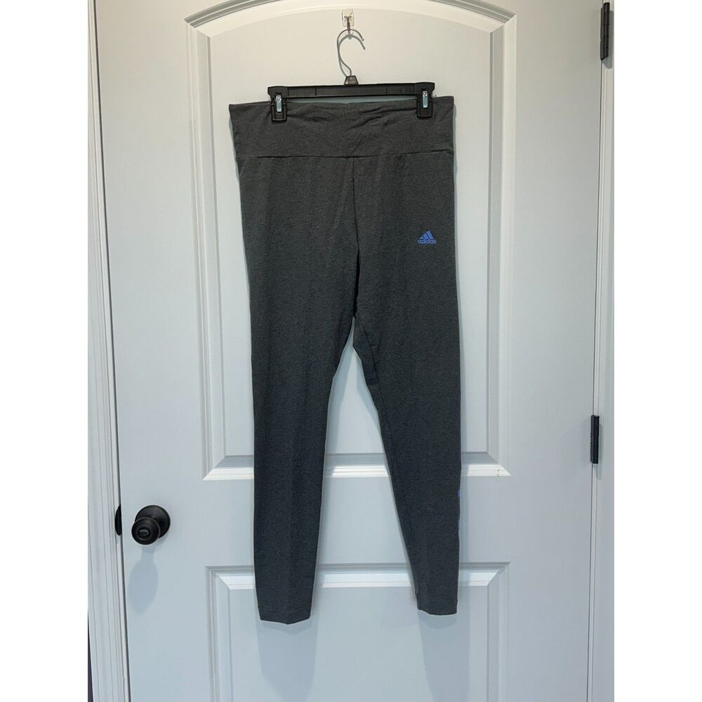 NWT Adidas Multi Sport High Rise Logo Heathered Dark Leggings Size XS